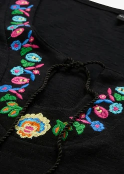 Clearance Vestido de punto de hilo flameado de algodón puro Mujer Vestidos