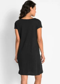 Clearance Vestido de punto de hilo flameado de algodón puro Mujer Vestidos