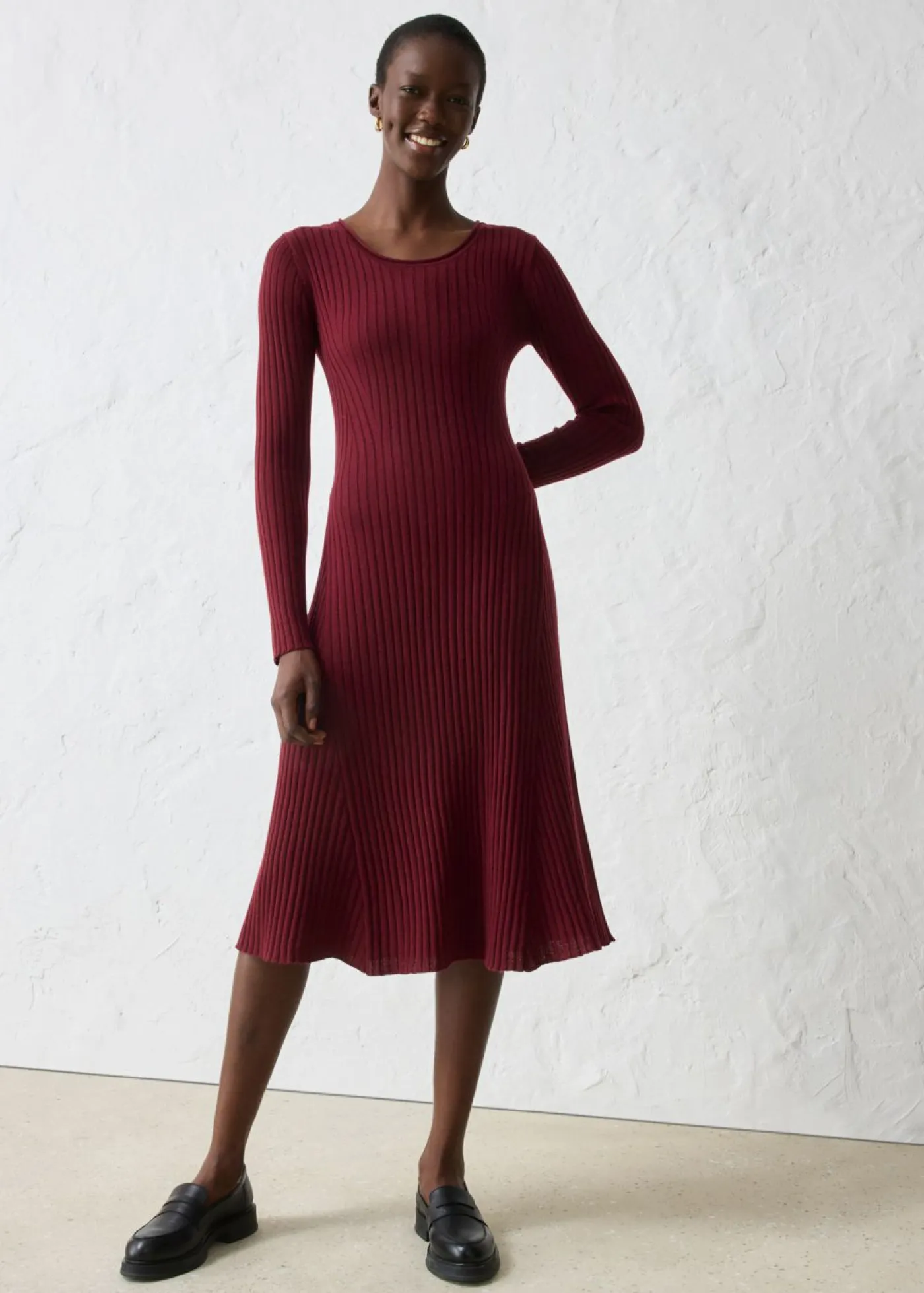 Best Vestido de punto de lana merina Mujer Premium|Vestidos