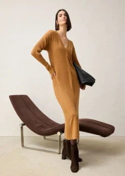 Sale Vestido de punto de lana merina Mujer Vestidos|Ropa De Punto