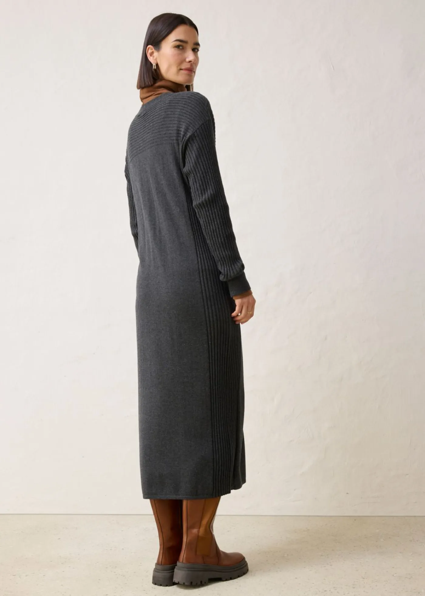 Sale Vestido de punto de lana merina Mujer Vestidos|Ropa De Punto