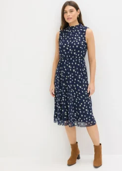 Outlet Vestido de punto de malla fina Mujer Vestidos|Novedades