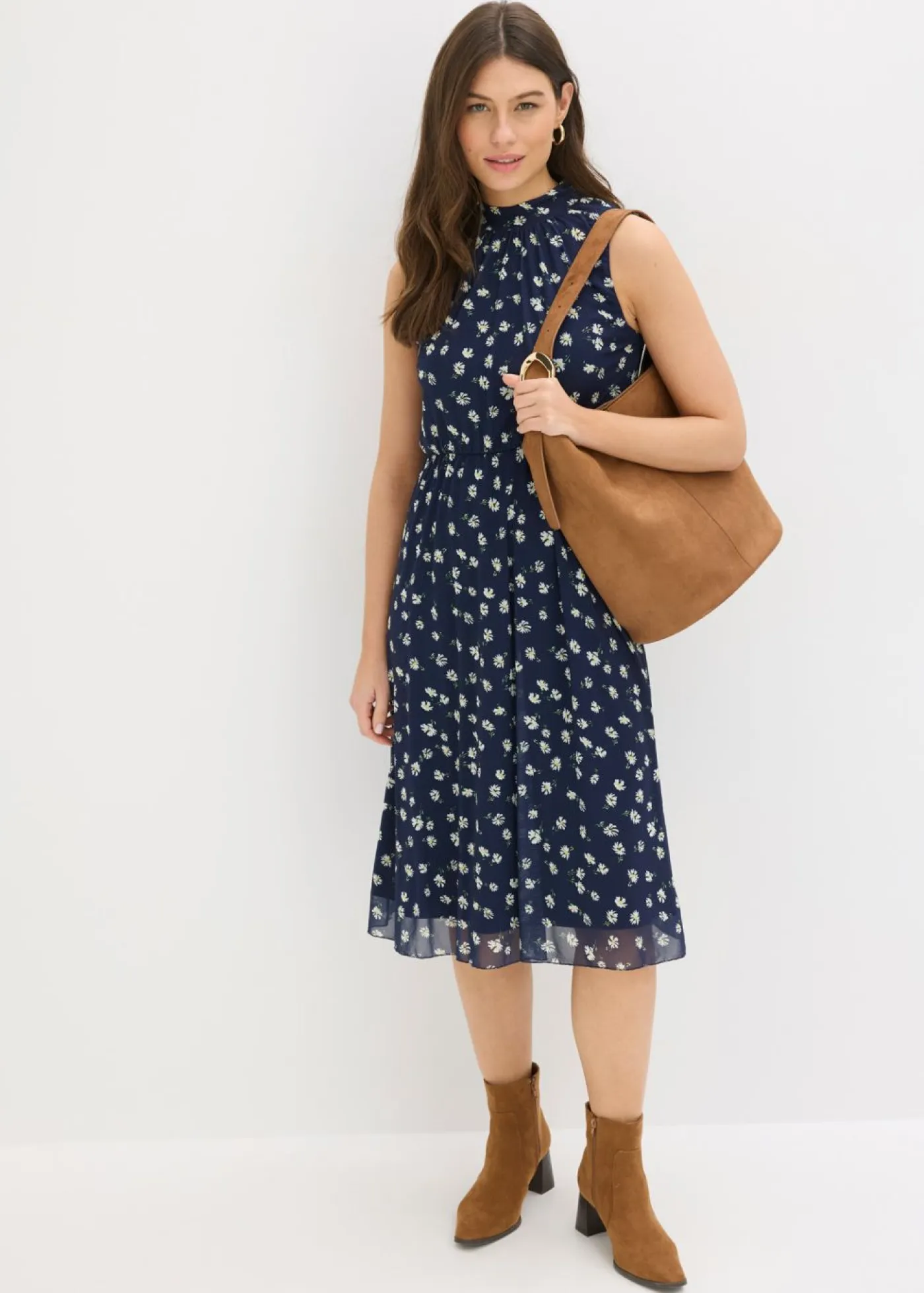 Outlet Vestido de punto de malla fina Mujer Vestidos|Novedades