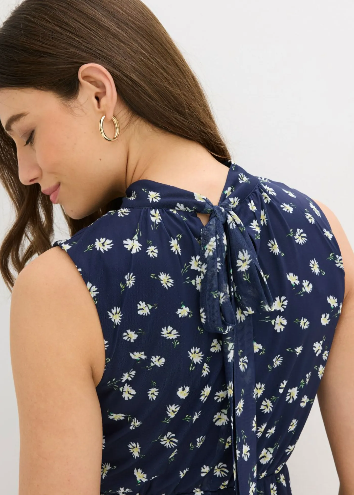 Outlet Vestido de punto de malla fina Mujer Vestidos|Novedades