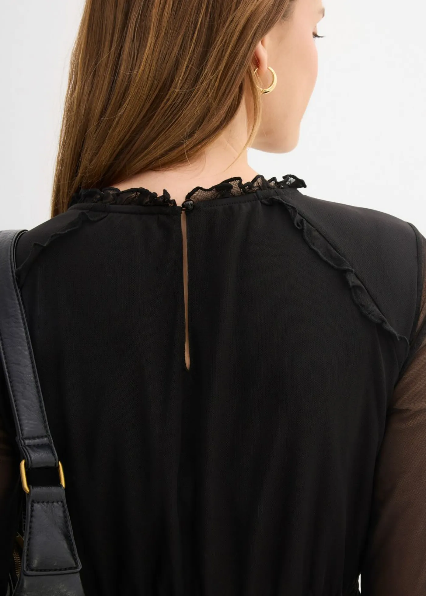 Vestido de punto de malla fina Mujer Vestidos|Novedades