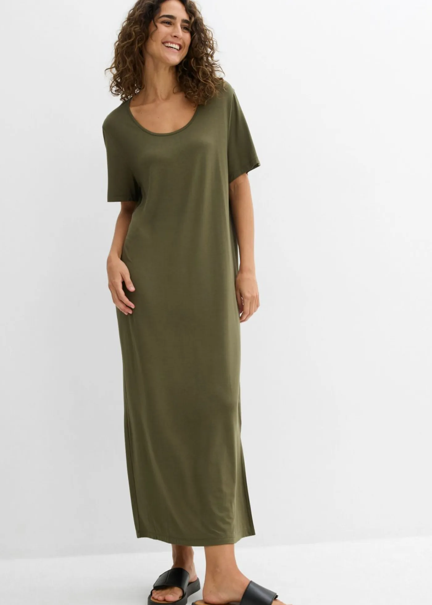 Online Vestido de punto de mezcla de viscosa fluida Mujer Vestidos