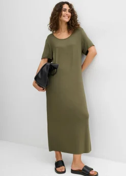 Online Vestido de punto de mezcla de viscosa fluida Mujer Vestidos