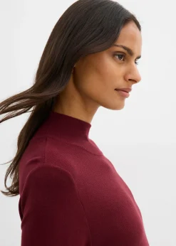 Outlet Vestido de punto de mezcla de viscosa con línea en A Mujer Esenciales|Vestidos