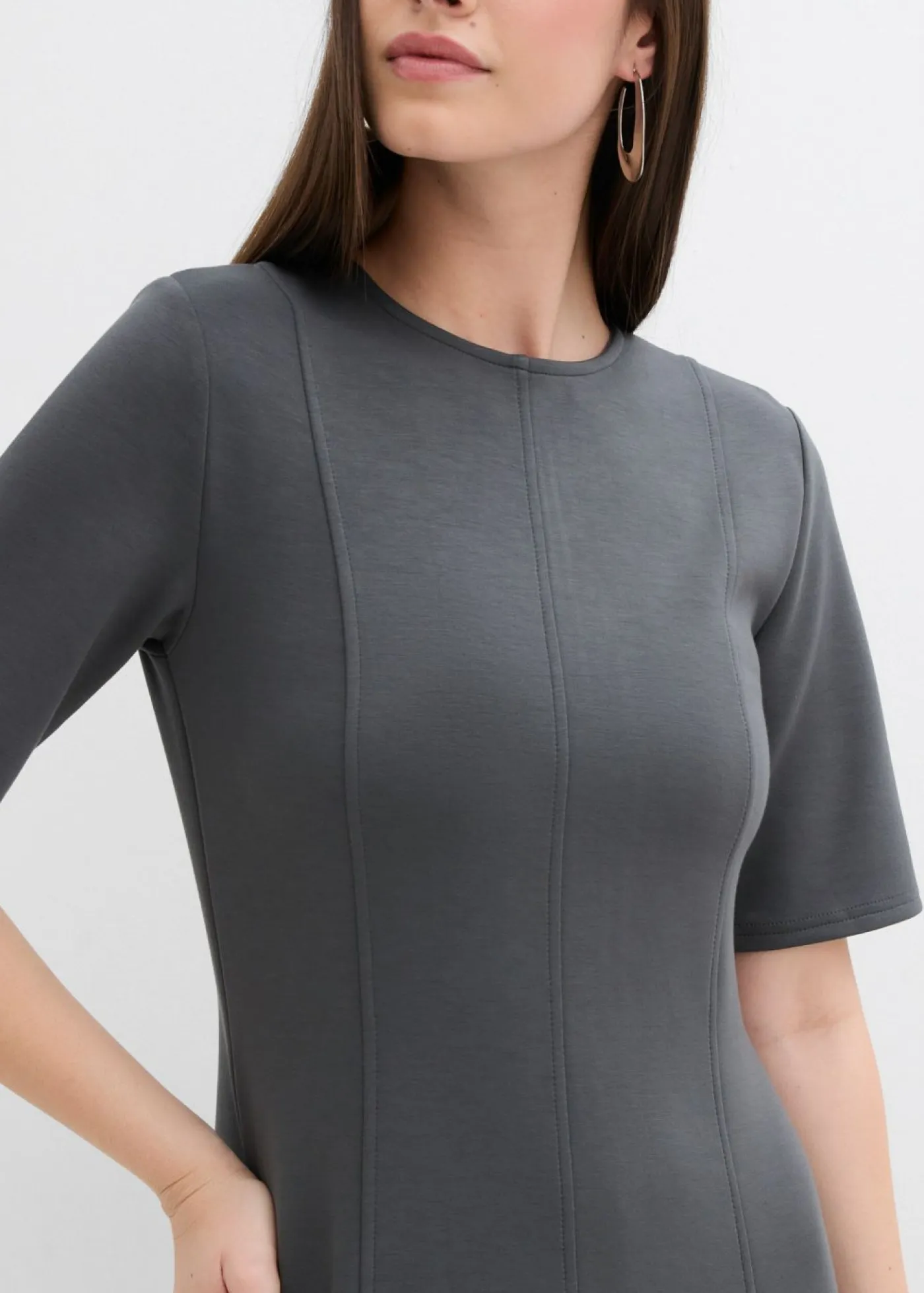 Discount Vestido de punto de mezcla de viscosa fluida Mujer Esenciales|Vestidos
