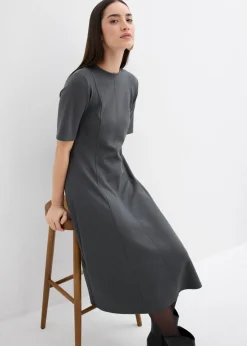 Discount Vestido de punto de mezcla de viscosa fluida Mujer Esenciales|Vestidos