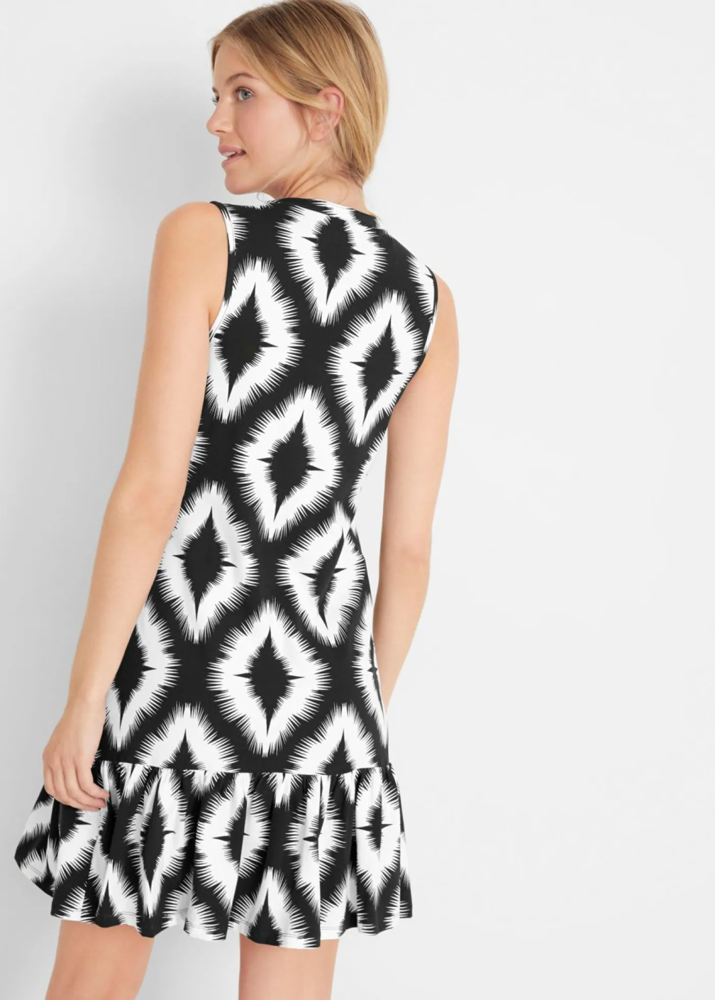Vestido de punto de mezcla de algodón suave Mujer Vestidos