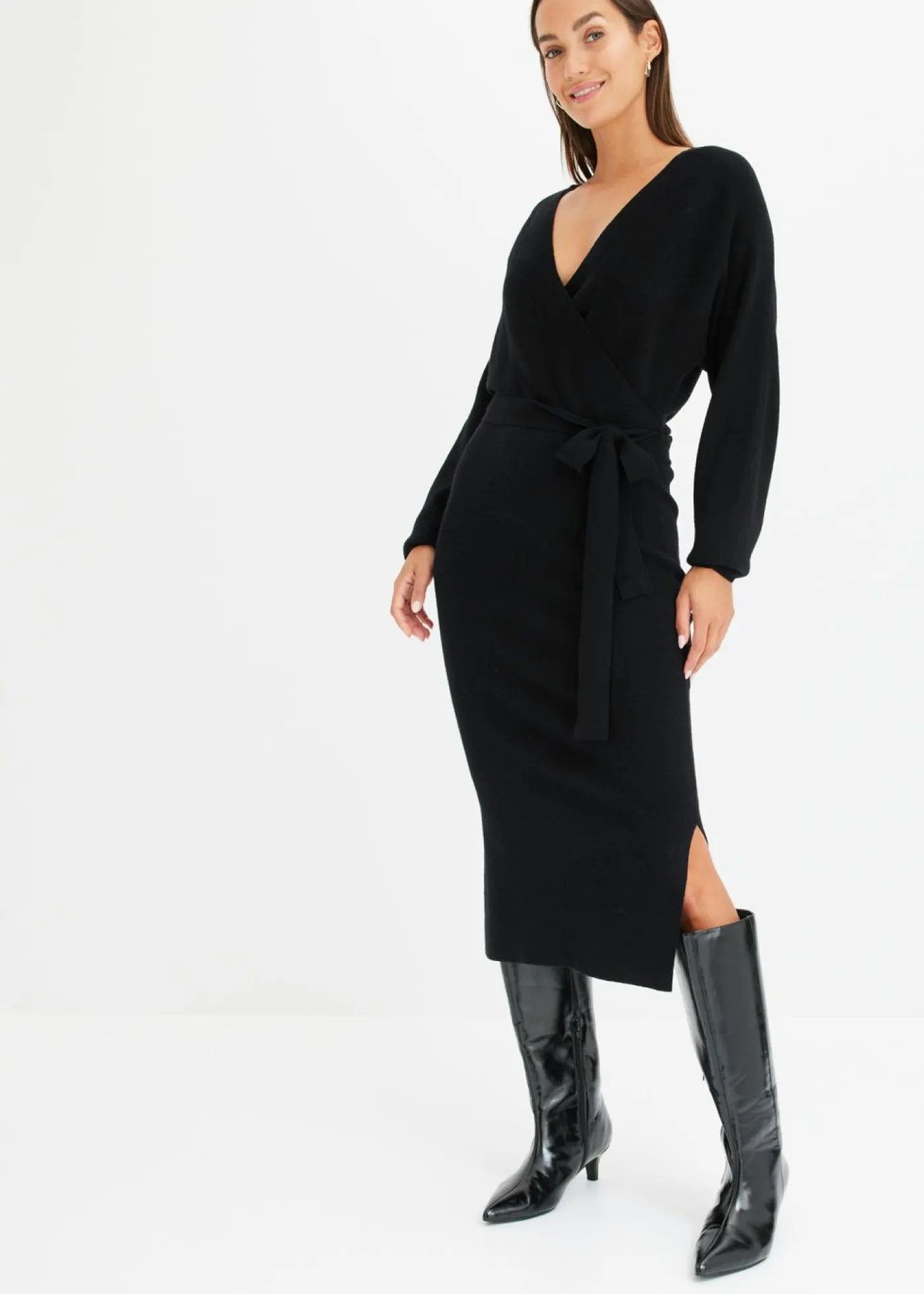 Sale Vestido de punto de mezcla de viscosa fluida Mujer Vestidos|Ropa De Punto