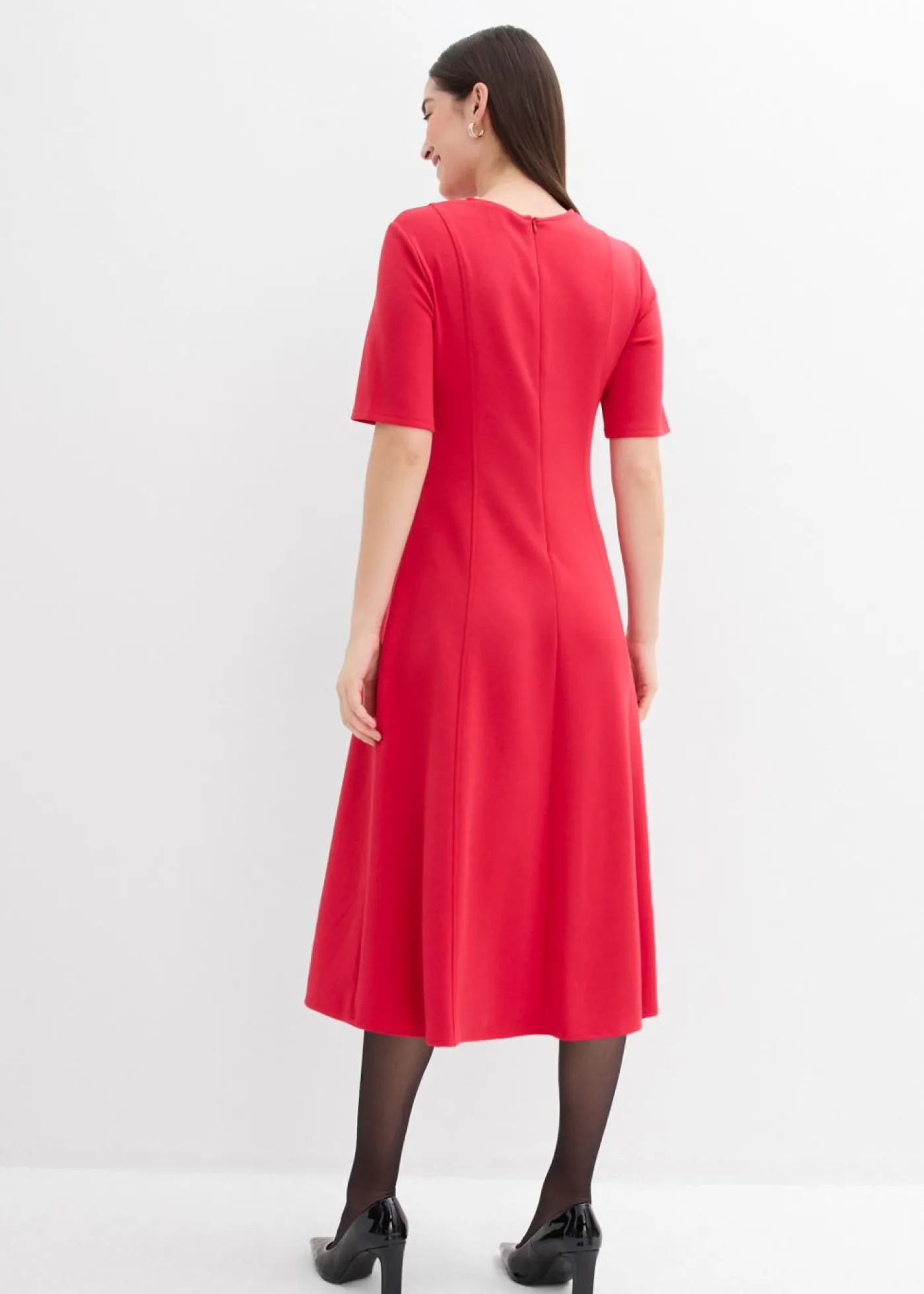 Sale Vestido de punto de mezcla de viscosa fluida Mujer Esenciales|Vestidos