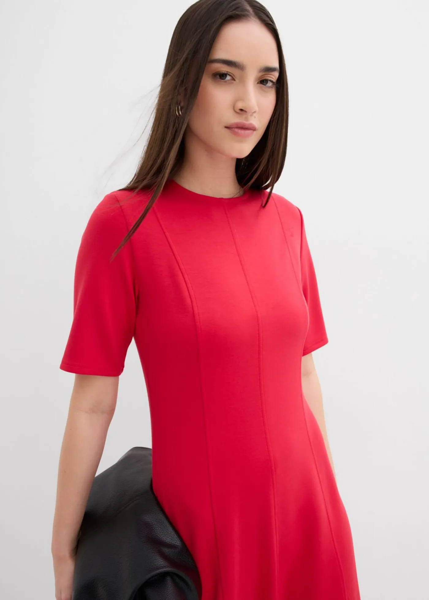 Sale Vestido de punto de mezcla de viscosa fluida Mujer Esenciales|Vestidos