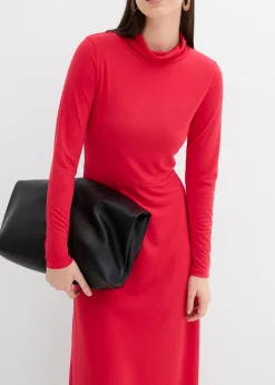 New Vestido de punto de mezcla de modal suave Mujer Esenciales|Vestidos