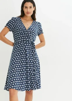 New Vestido de punto de mezcla de viscosa Mujer Vestidos|Novedades