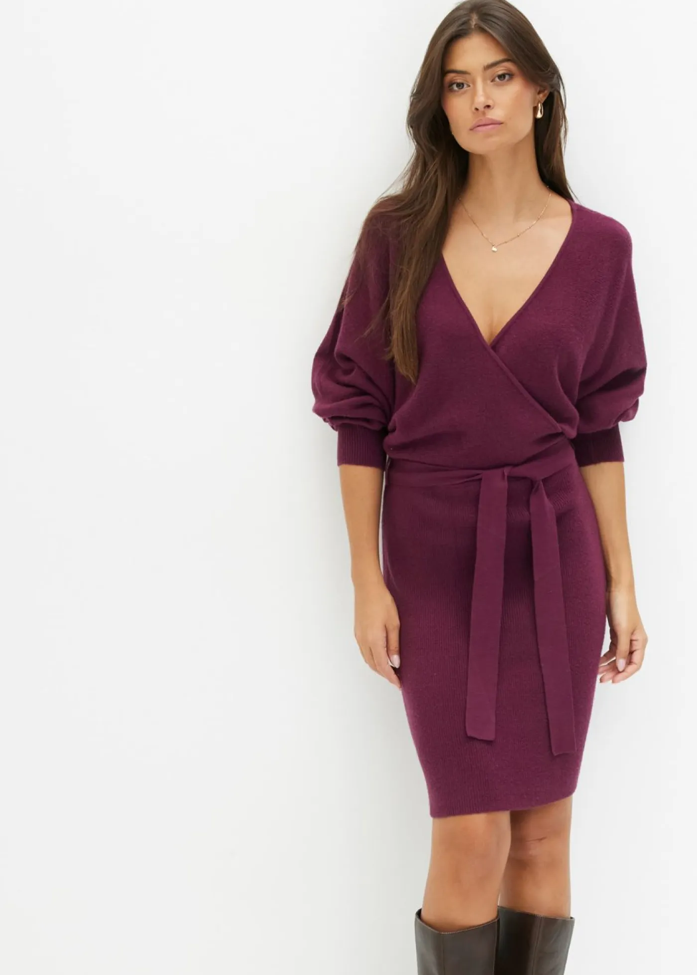Outlet Vestido de punto de mezcla de viscosa Mujer Vestidos