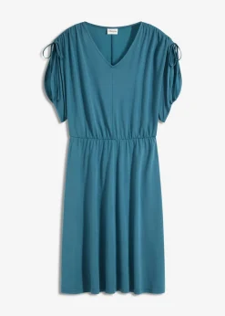 New Vestido de punto de mezcla de modal suave Mujer Vestidos