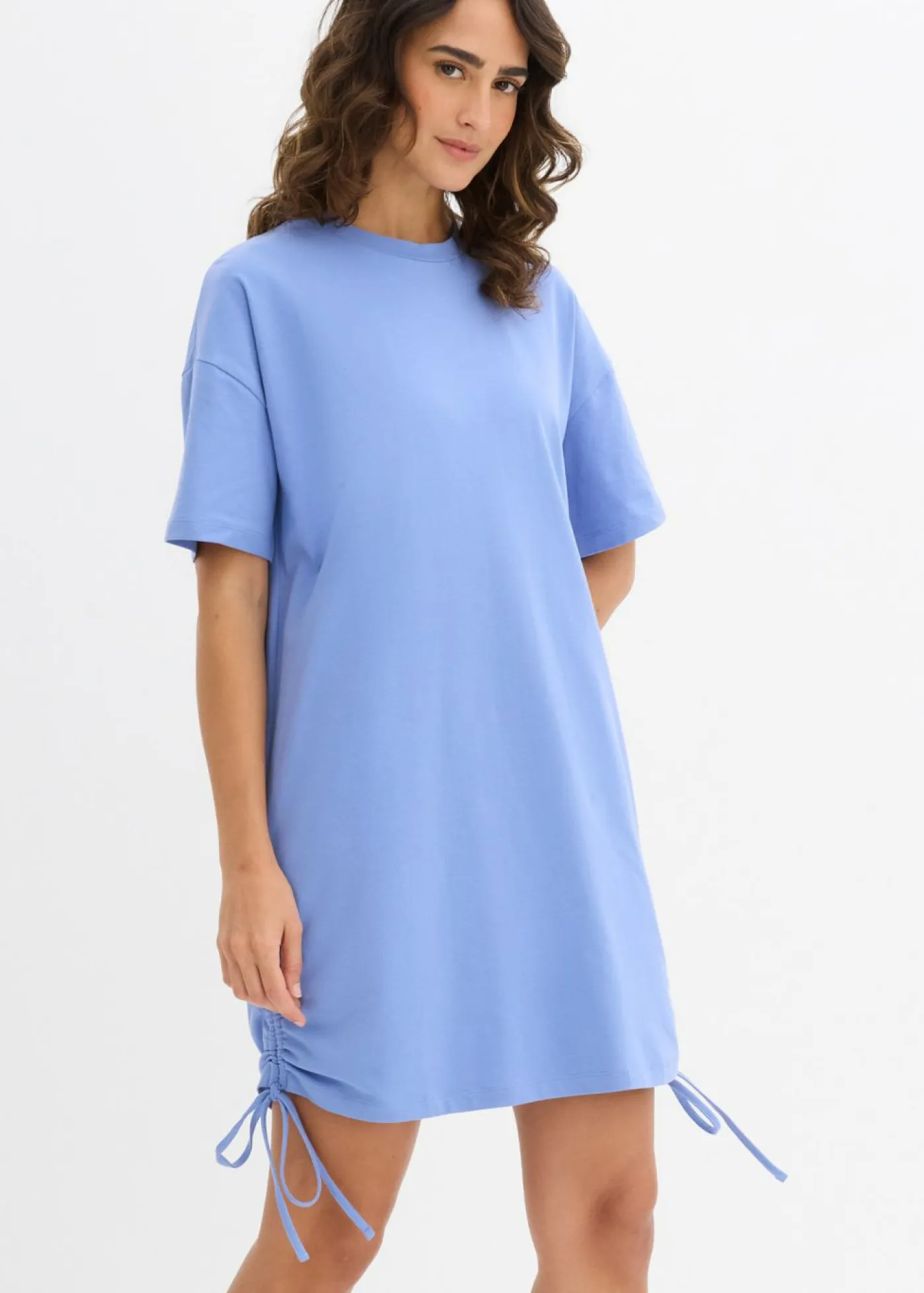 Vestido de punto de mezcla de algodón elástico Mujer Vestidos