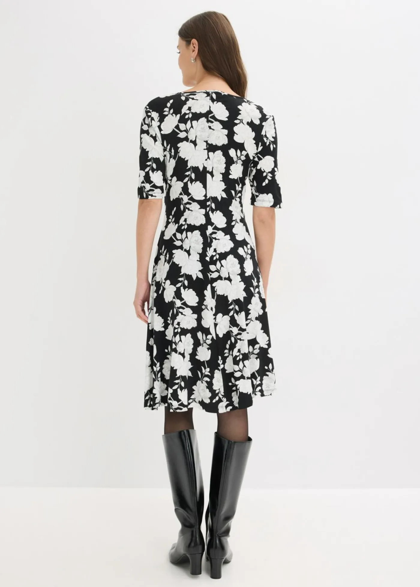 Best Vestido de punto de mezcla de viscosa con drapeado Mujer Vestidos