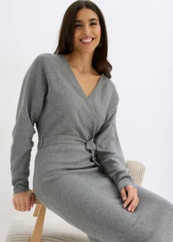 Clearance Vestido de punto de mezcla de viscosa fluida Mujer Vestidos|Ropa De Punto