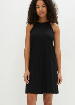 Outlet Vestido de punto de mezcla de lyocell fluido Mujer Básicos|Vestidos