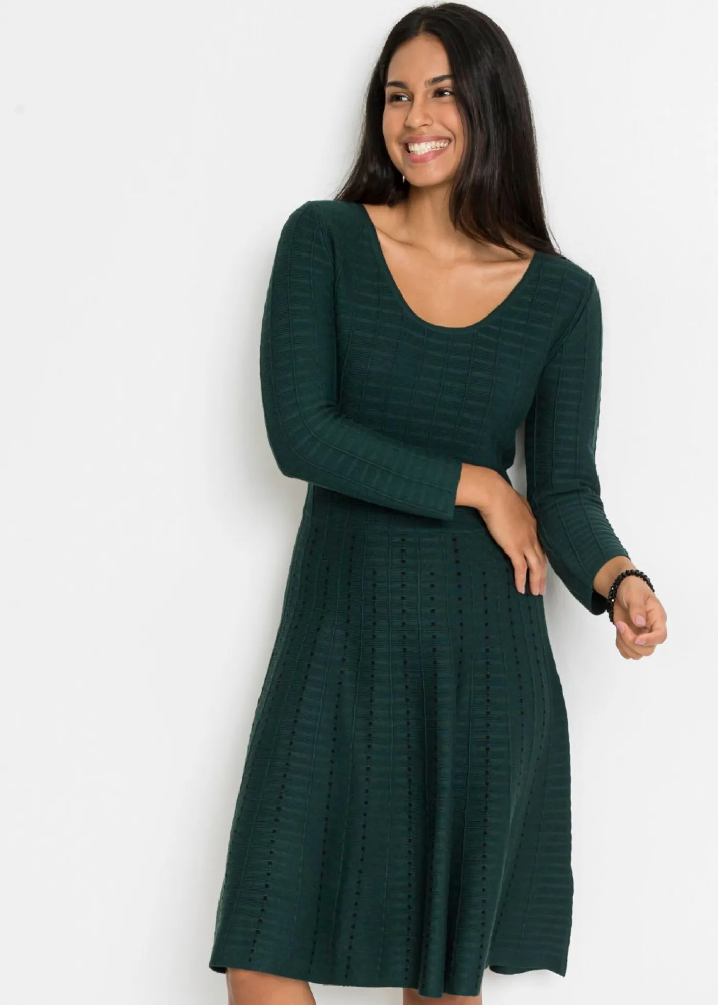 Vestido de punto de mezcla de viscosa suave Mujer Vestidos|Ropa De Punto
