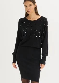 Vestido de punto de mezcla de viscosa suave Mujer Vestidos|Ropa De Punto