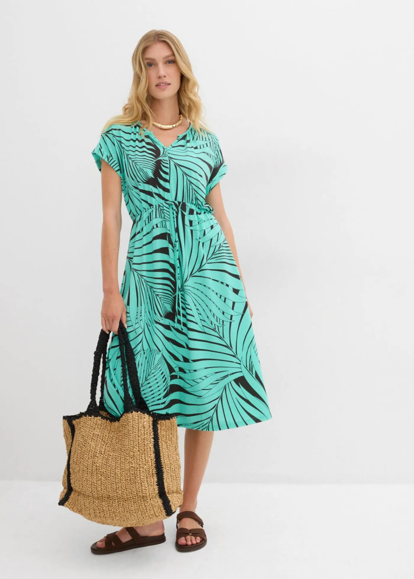 Best Vestido de punto de mezcla de viscosa fluida Mujer Vestidos