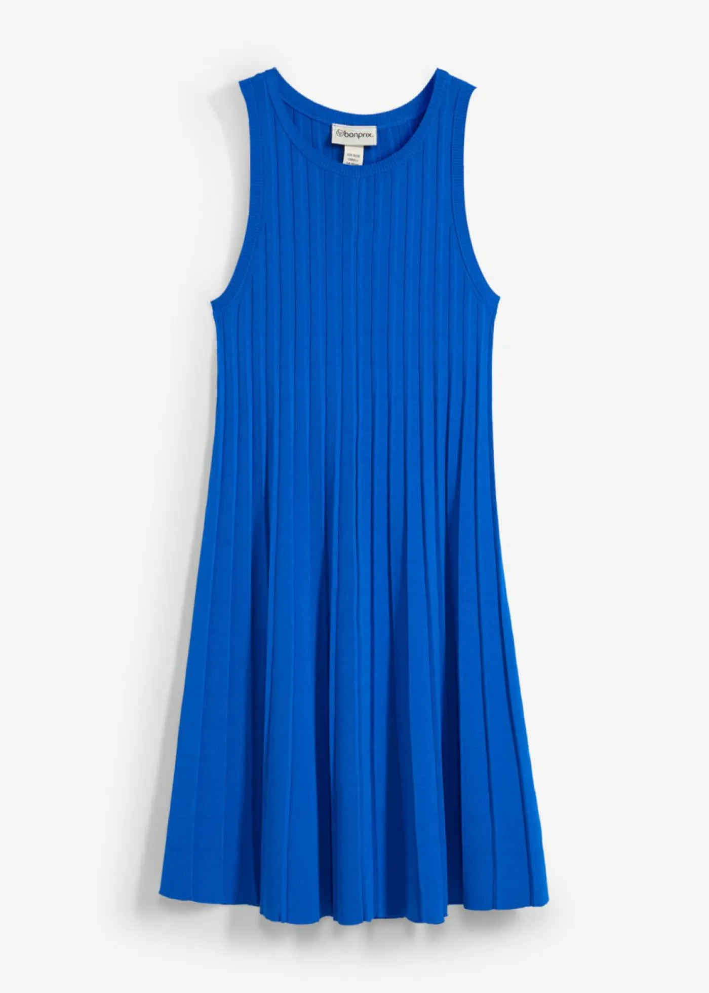 Outlet Vestido de punto de mezcla de viscosa con línea en A Mujer Esenciales|Vestidos