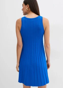 Outlet Vestido de punto de mezcla de viscosa con línea en A Mujer Esenciales|Vestidos