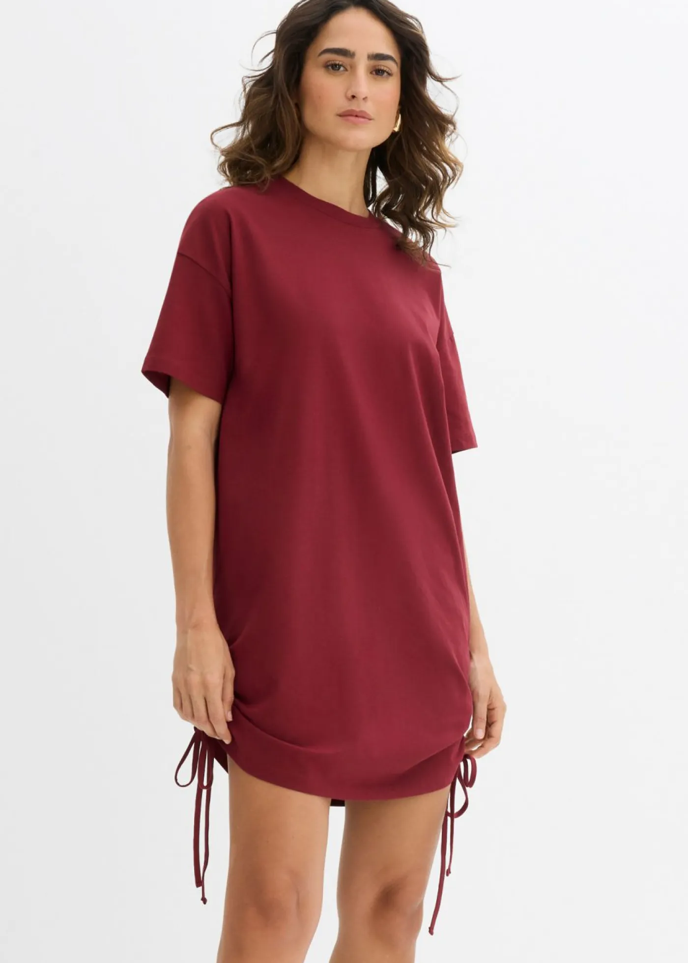 Vestido de punto de mezcla de algodón elástico Mujer Vestidos