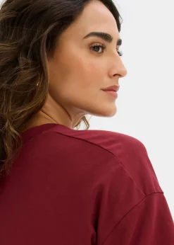Vestido de punto de mezcla de algodón elástico Mujer Vestidos