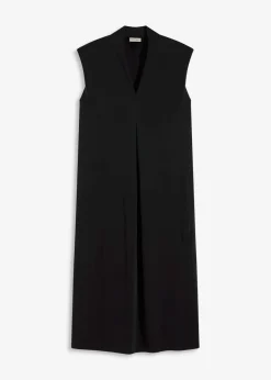 Sale Vestido de punto de piqué de viscosa con hombreras Mujer Vestidos