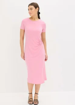 Online Vestido de punto de viscosa sostenible Mujer Vestidos|Novedades