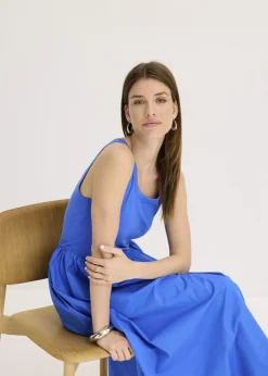 Outlet Vestido de punto en mezcla de materiales Mujer Vestidos