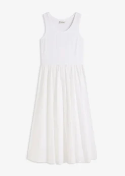 Vestido de punto en mezcla de materiales Mujer Vestidos