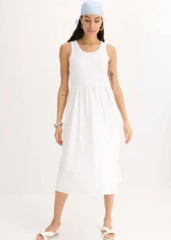 Vestido de punto en mezcla de materiales Mujer Vestidos