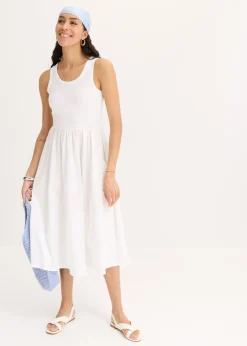 Vestido de punto en mezcla de materiales Mujer Vestidos