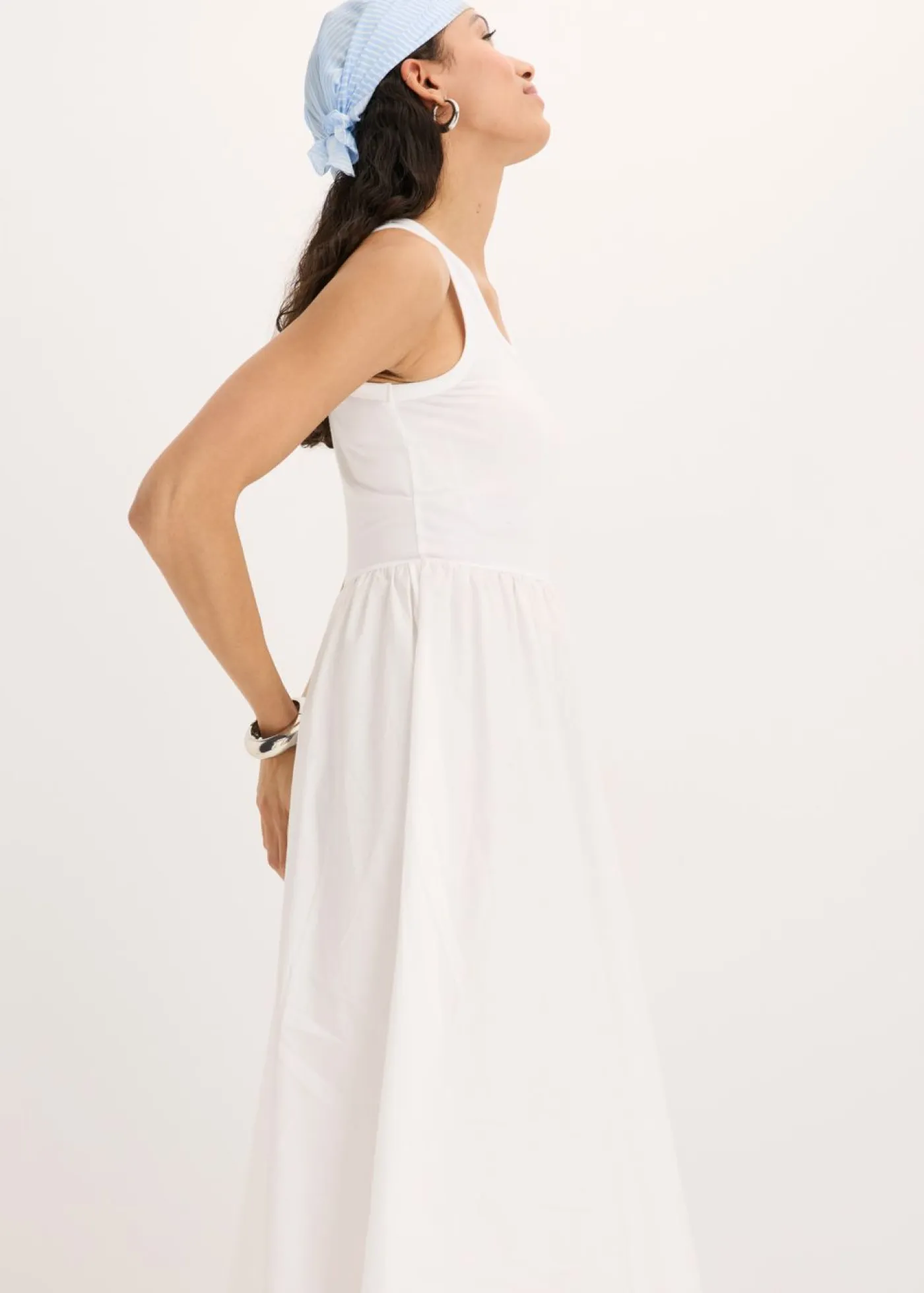 Vestido de punto en mezcla de materiales Mujer Vestidos