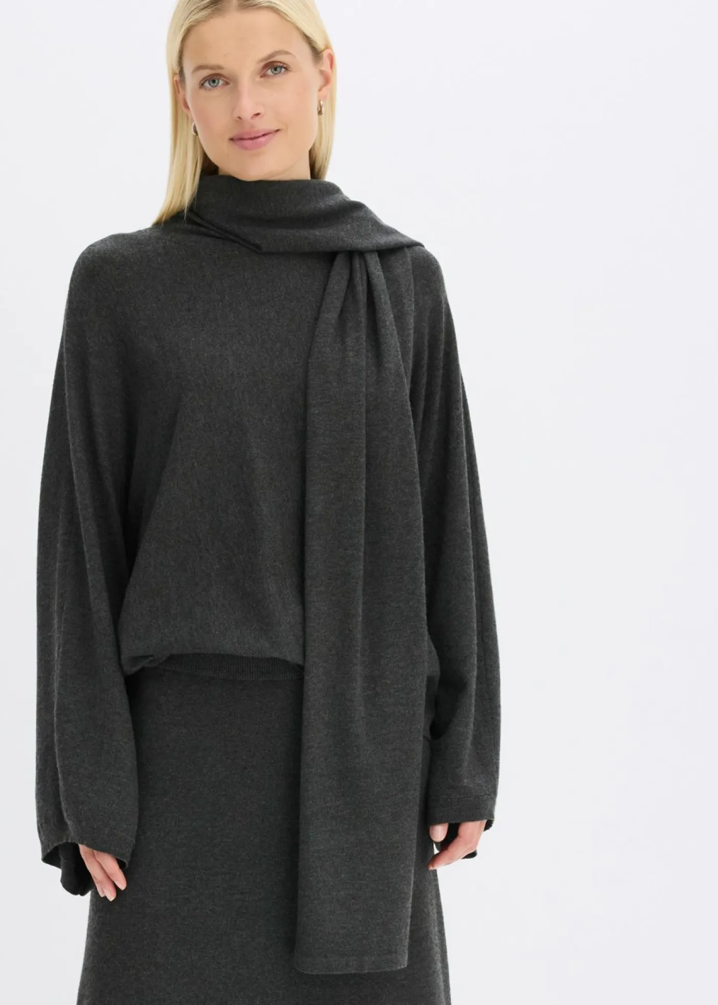 Outlet Vestido de punto fino de mezcla de viscosa suave Mujer Esenciales|Jerséis