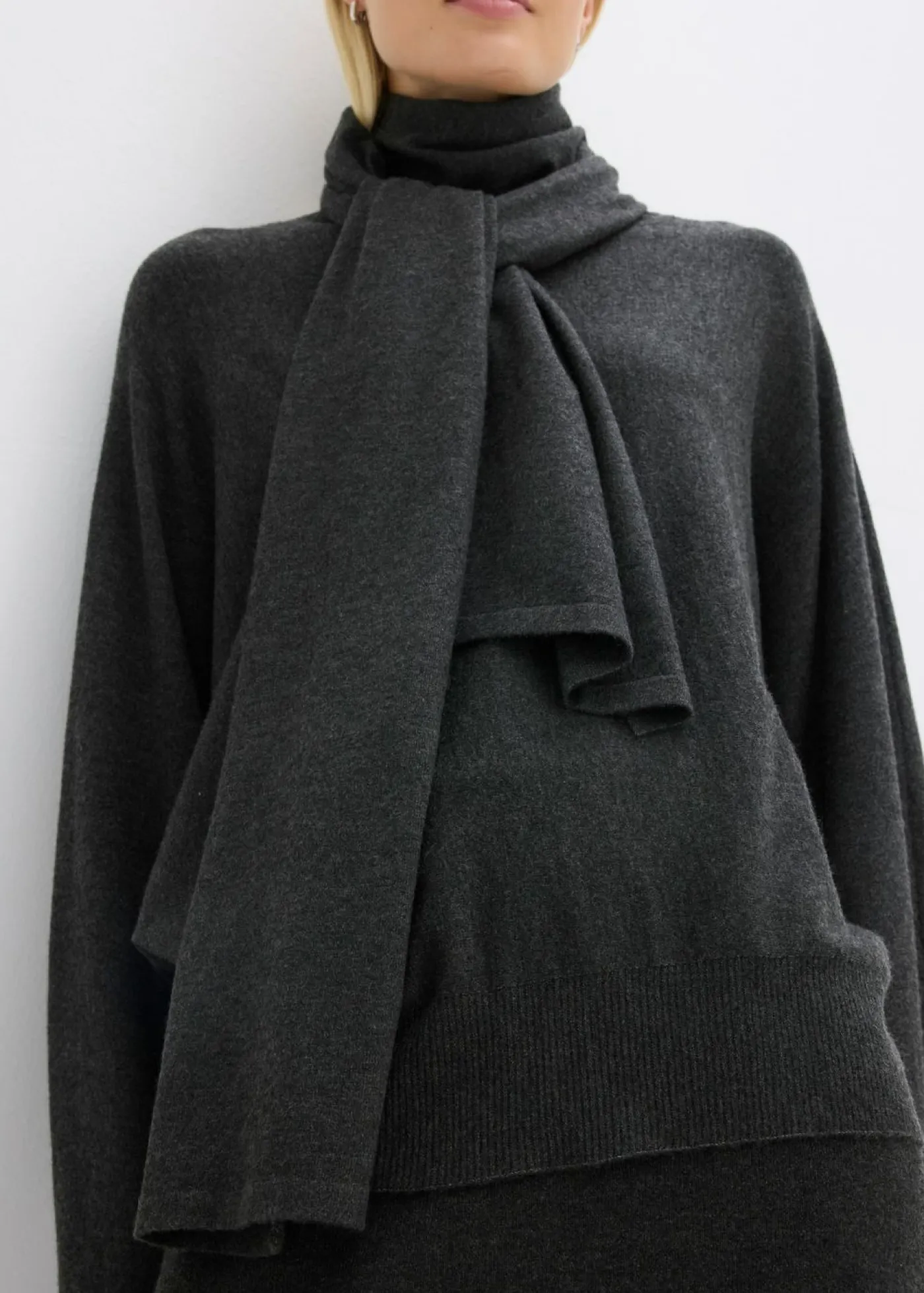 Outlet Vestido de punto fino de mezcla de viscosa suave Mujer Esenciales|Jerséis