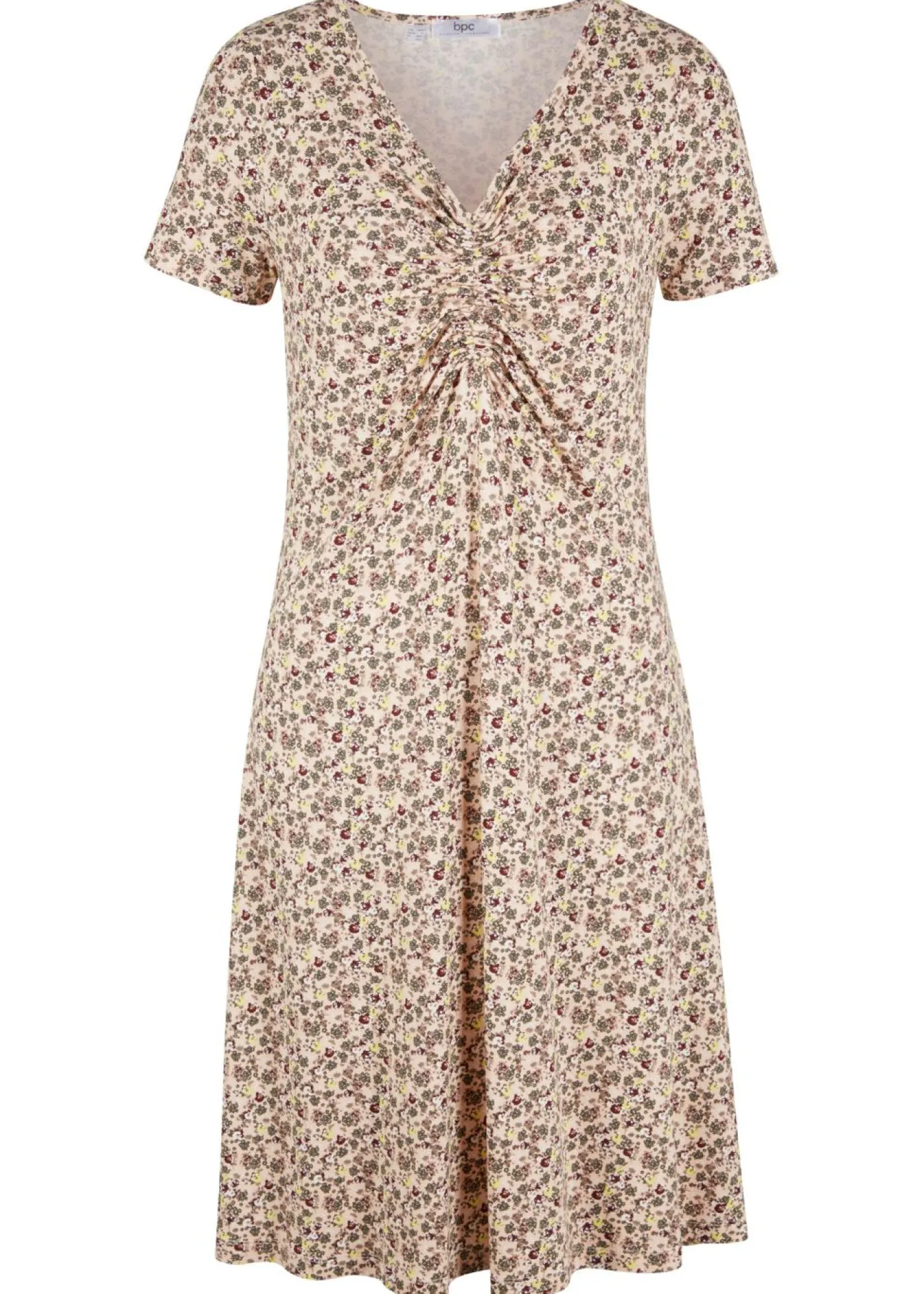 Vestido de punto hasta la rodilla de mezcla de viscosa Mujer Vestidos