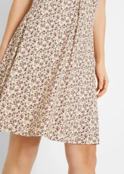 Vestido de punto hasta la rodilla de mezcla de viscosa Mujer Vestidos