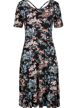 Best Vestido de punto hasta la rodilla con corte en A Mujer Vestidos