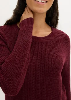 Best Vestido de punto holgado de canalé Mujer Vestidos|Ropa De Punto