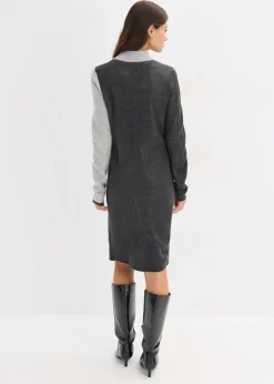 Discount Vestido de punto jacquard con rayas modernas Mujer Vestidos|Ropa De Punto