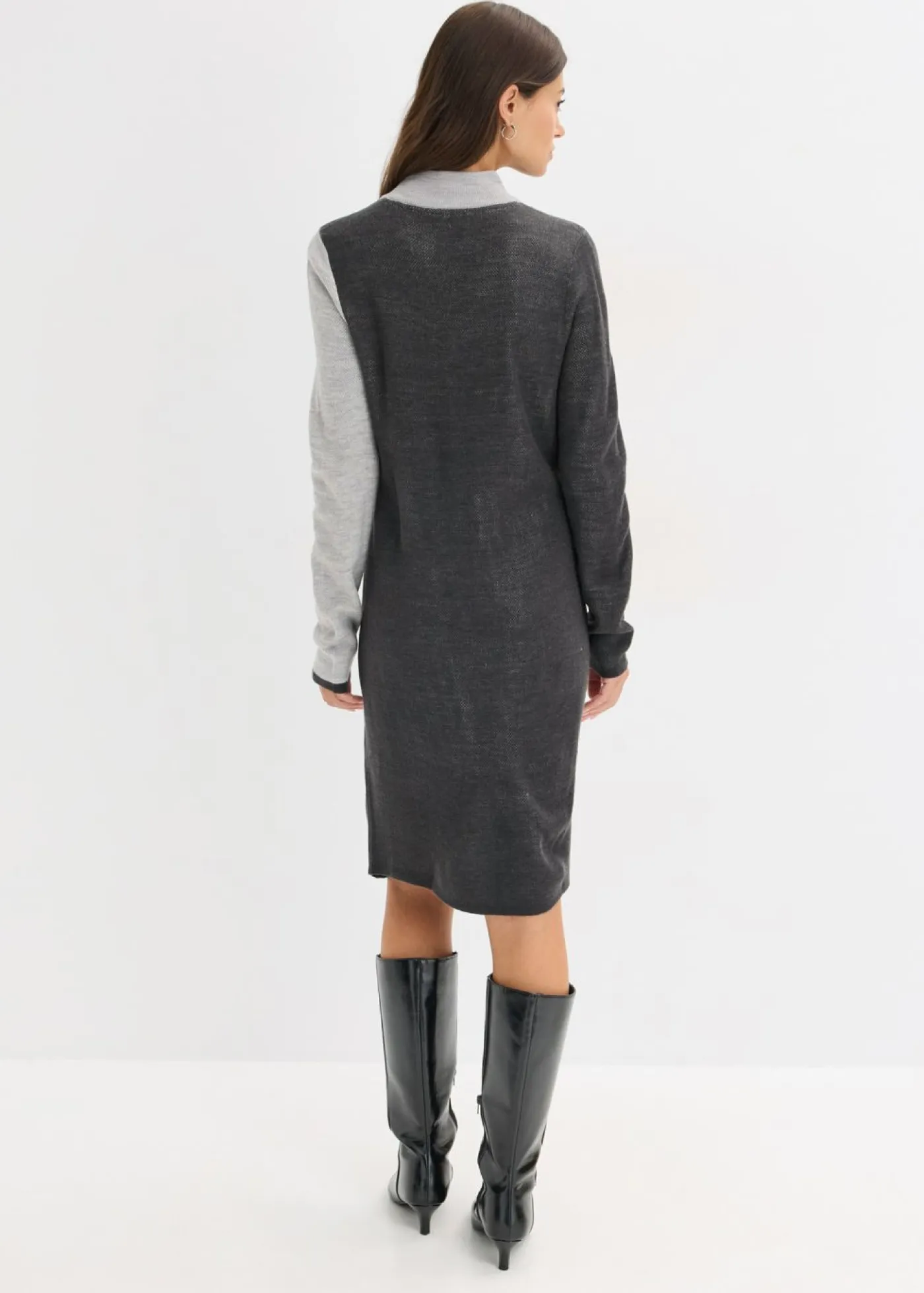 Discount Vestido de punto jacquard con rayas modernas Mujer Vestidos|Ropa De Punto