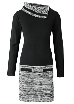 Outlet Vestido de punto jaspeado Mujer Vestidos|Ropa De Punto