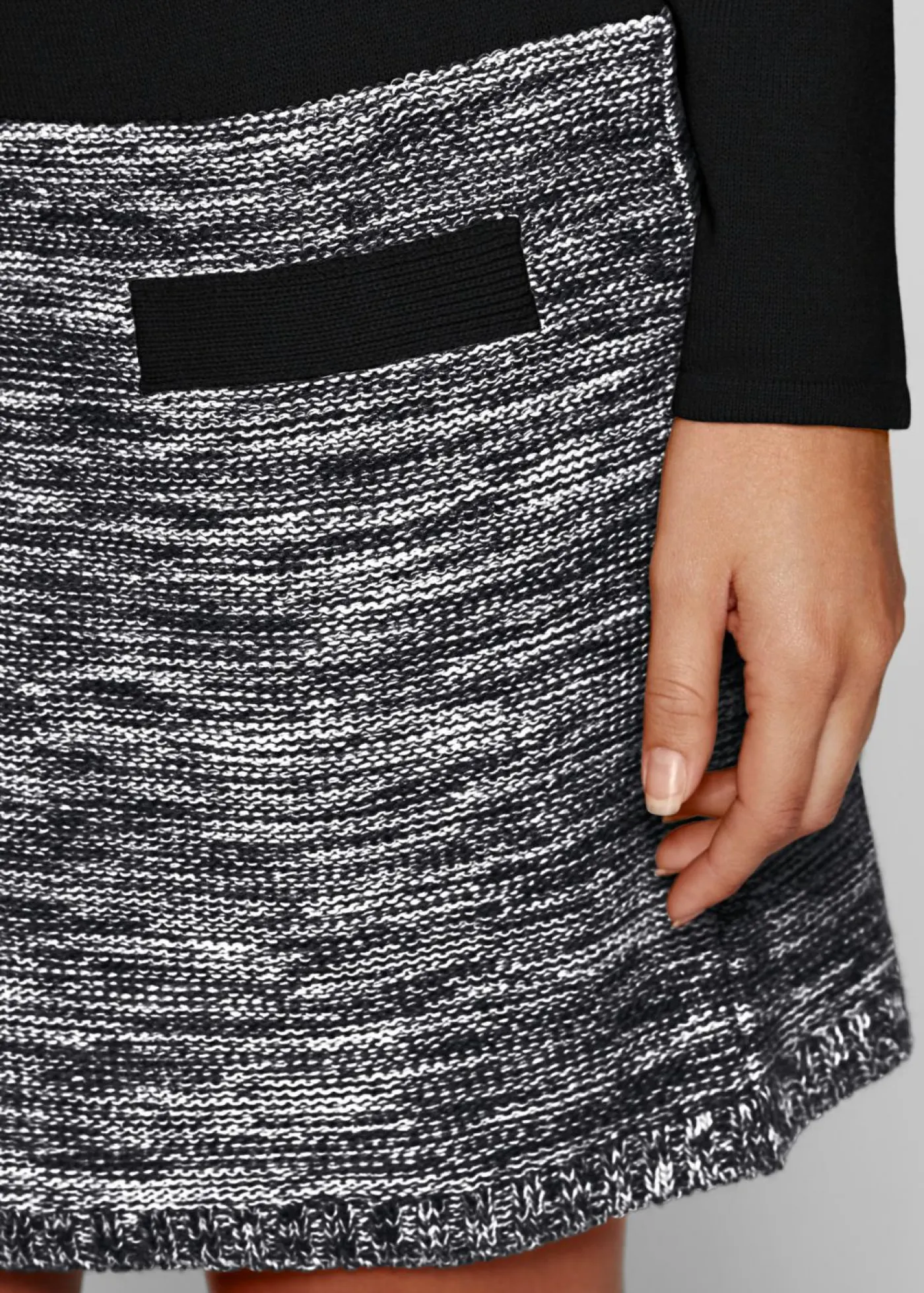 Outlet Vestido de punto jaspeado Mujer Vestidos|Ropa De Punto